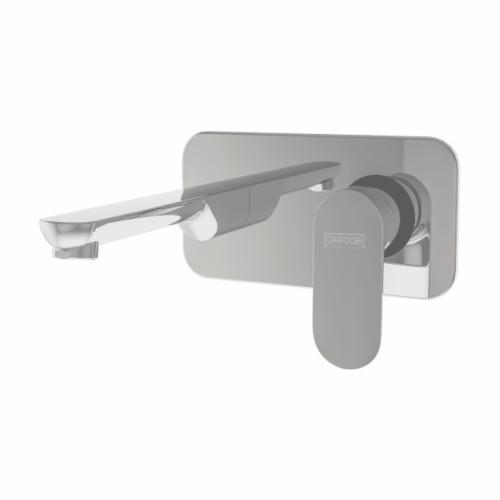 Single Lever Basin Mixer Wall Mounted Chrome